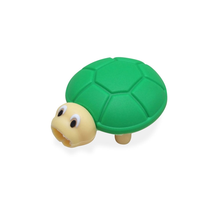 USB C / Lightning Kabel Bruchschutz / Halter / Kabelbeisser Schildkröte - Grün