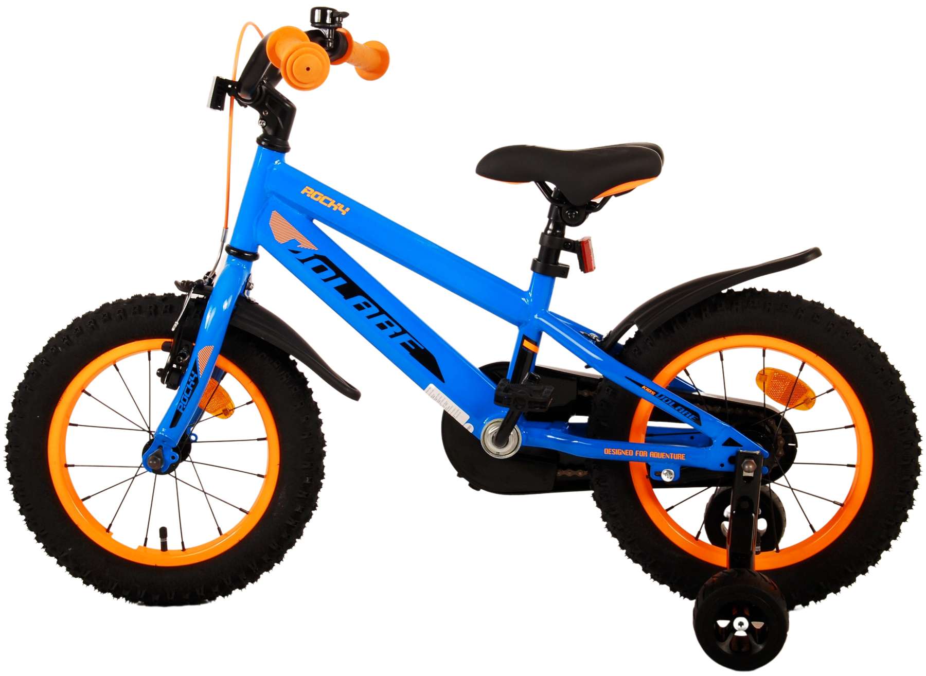 TPFSports Rocky Kinderfahrrad - Jungen - 14 Zoll - Rücktritt + Handbremse - Rot