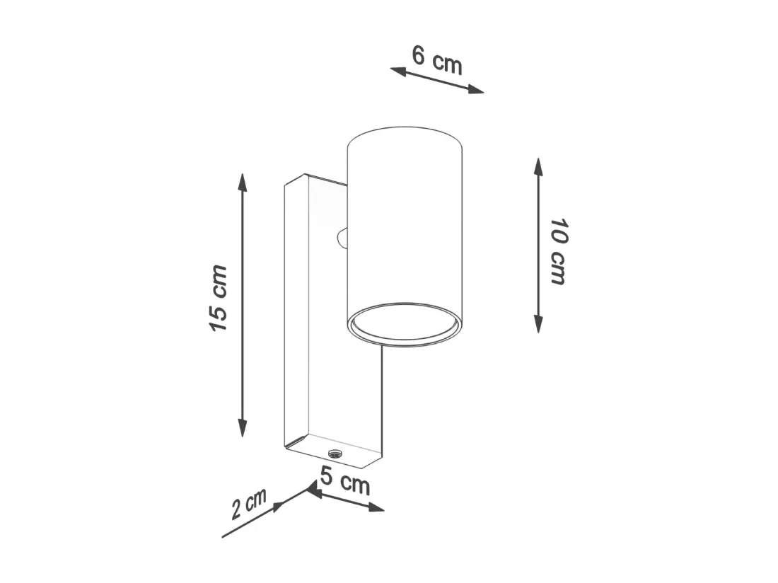 Sollux Lighting Utti Spot simple, blanc, 1x GU10