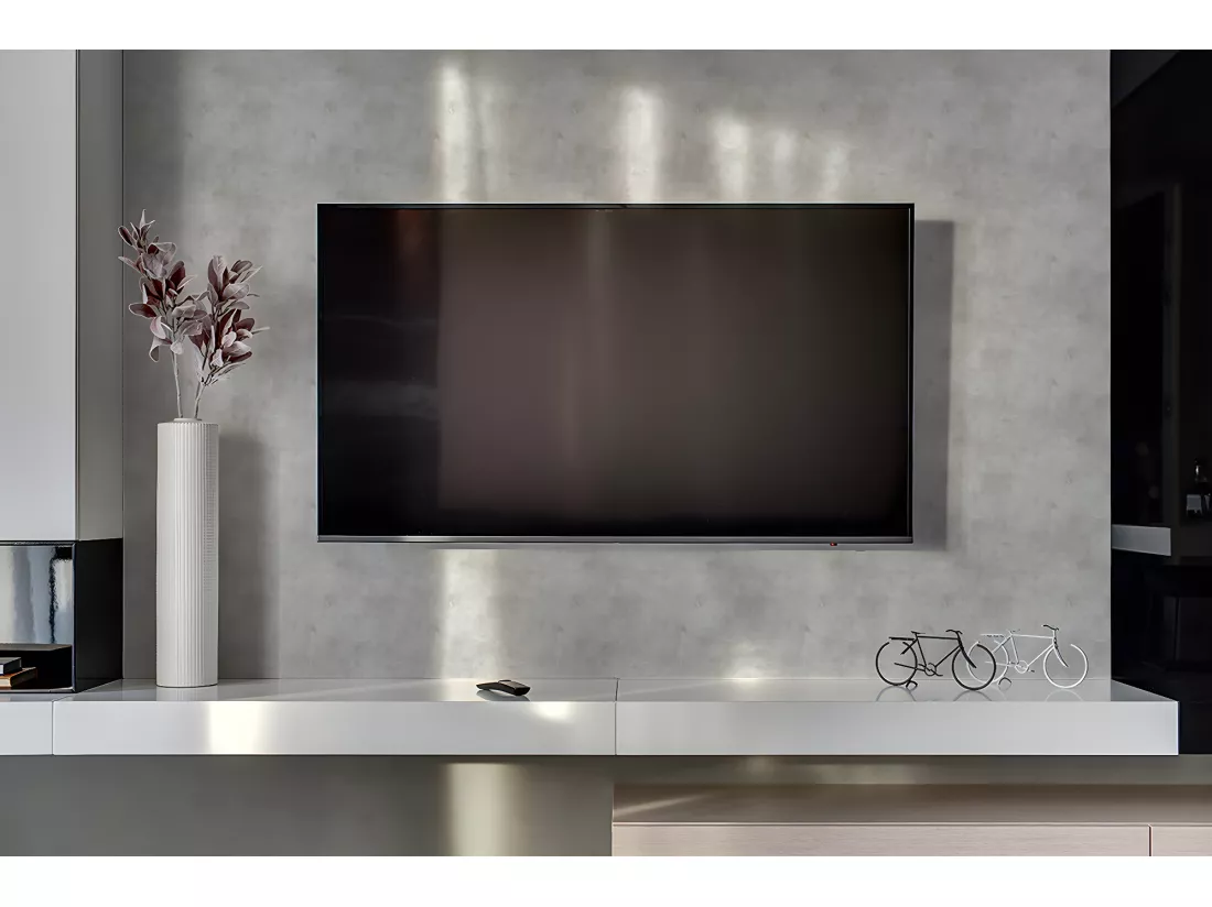 Panneaux muraux en vinyle, Planches en vinyle adhésives - 100x50 cm - Texture béton