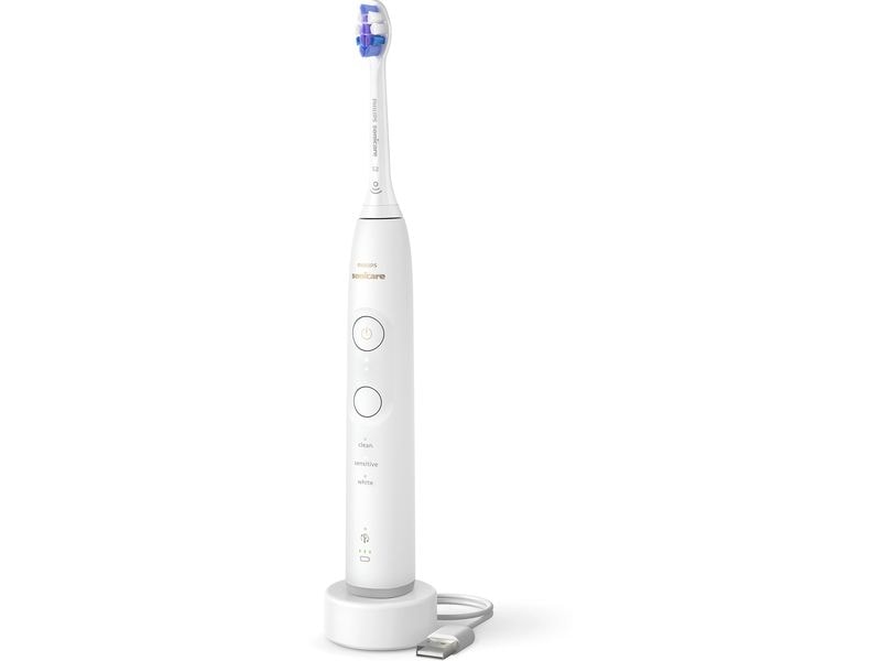 Philips Schallzahnbürste HX7410/02 Weiss Elektrische Zahnbürste