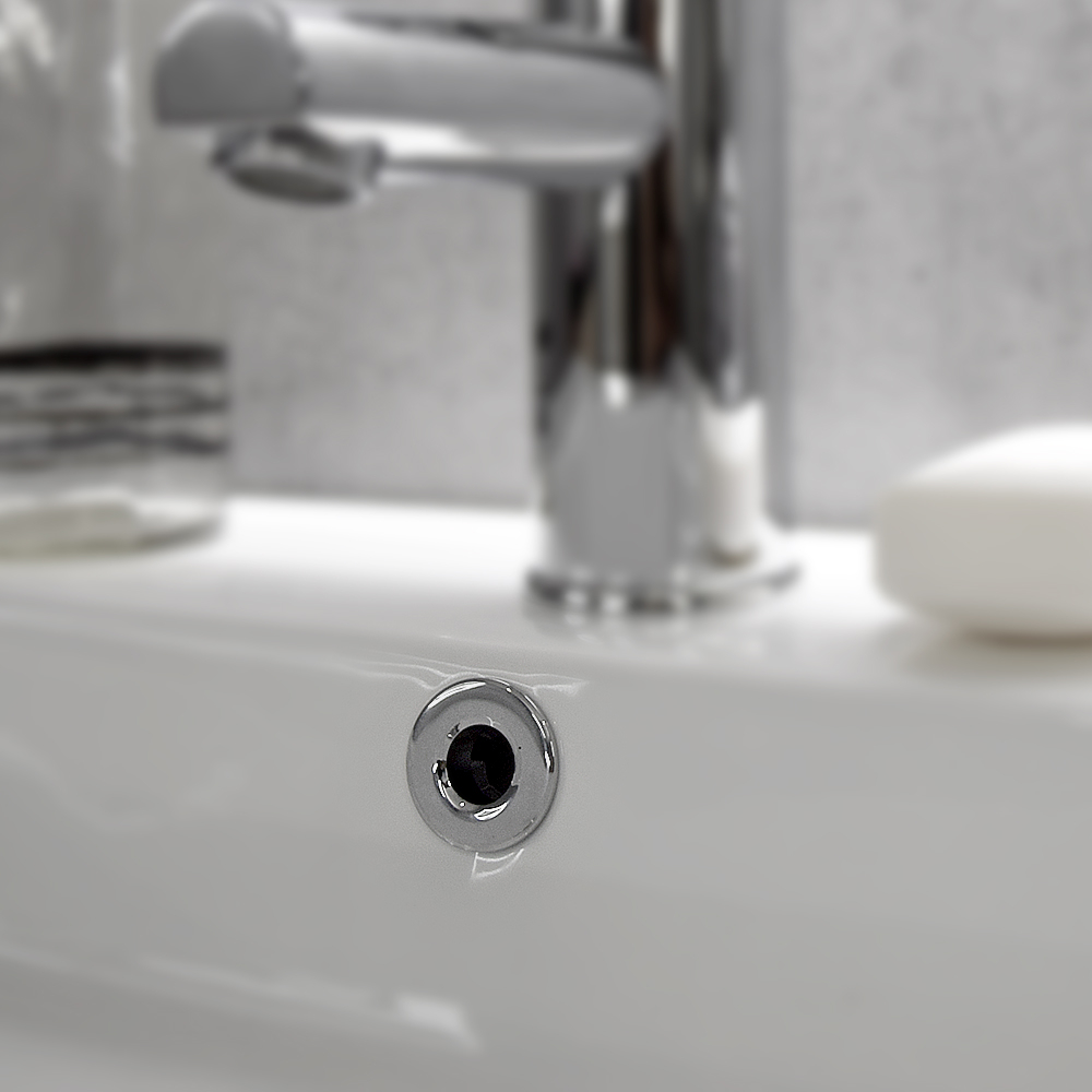 Sanituba Ring chroom overloopring voor wastafels 30mm