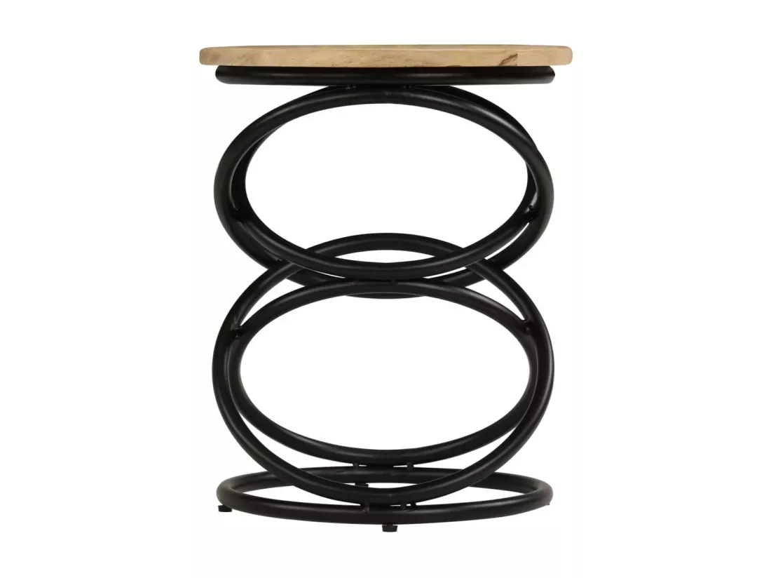 Table d'appoint Bois de manguier solide 40x50 cm