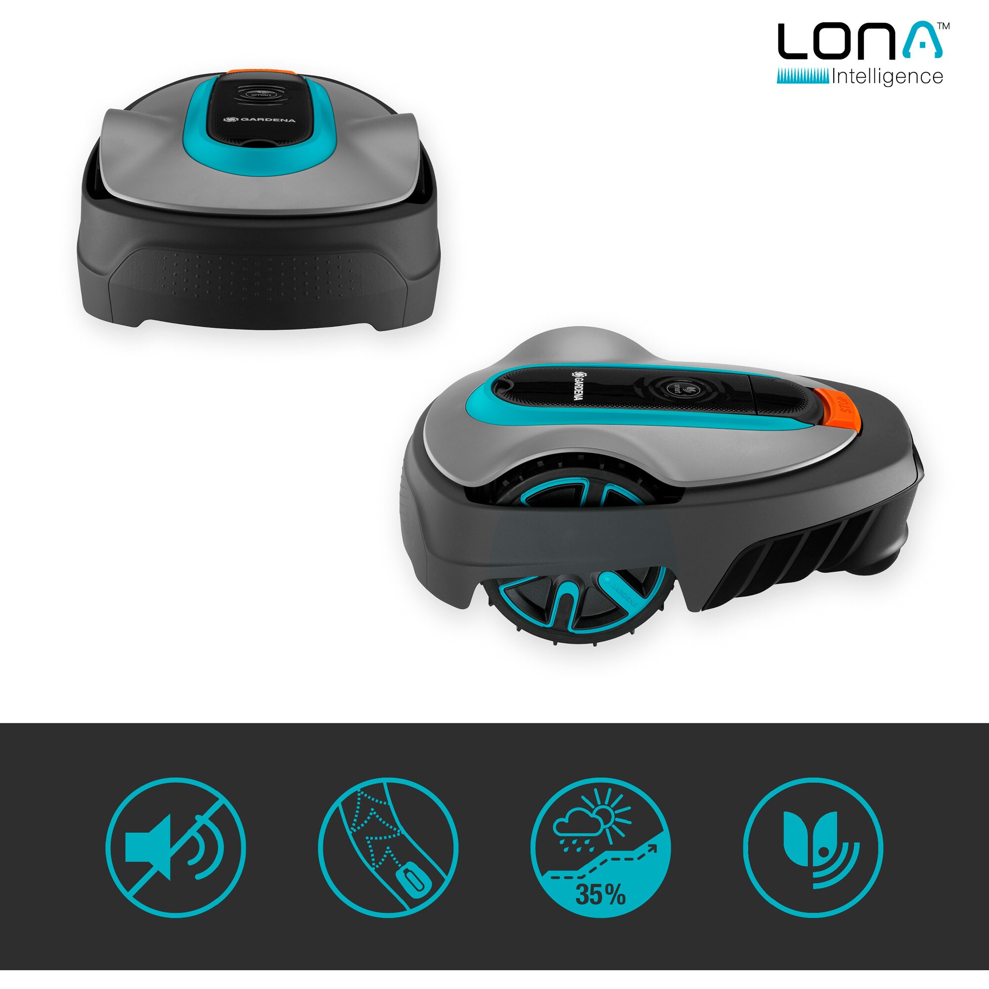 GARDENA Mähroboter Mähroboter smart SILENO city 600m² Set