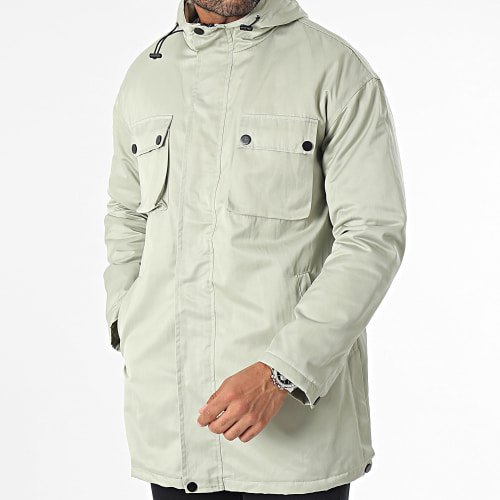 Veste Capuche Longue Vert