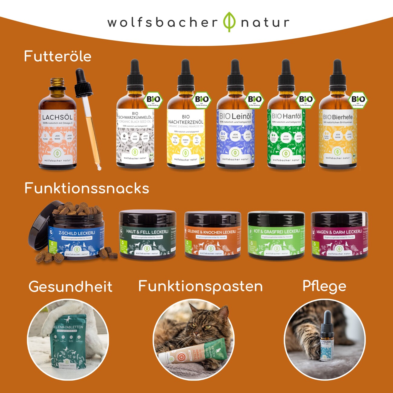 Wolfsbacher Natur Gelenke & Knochen Leckerli 3x