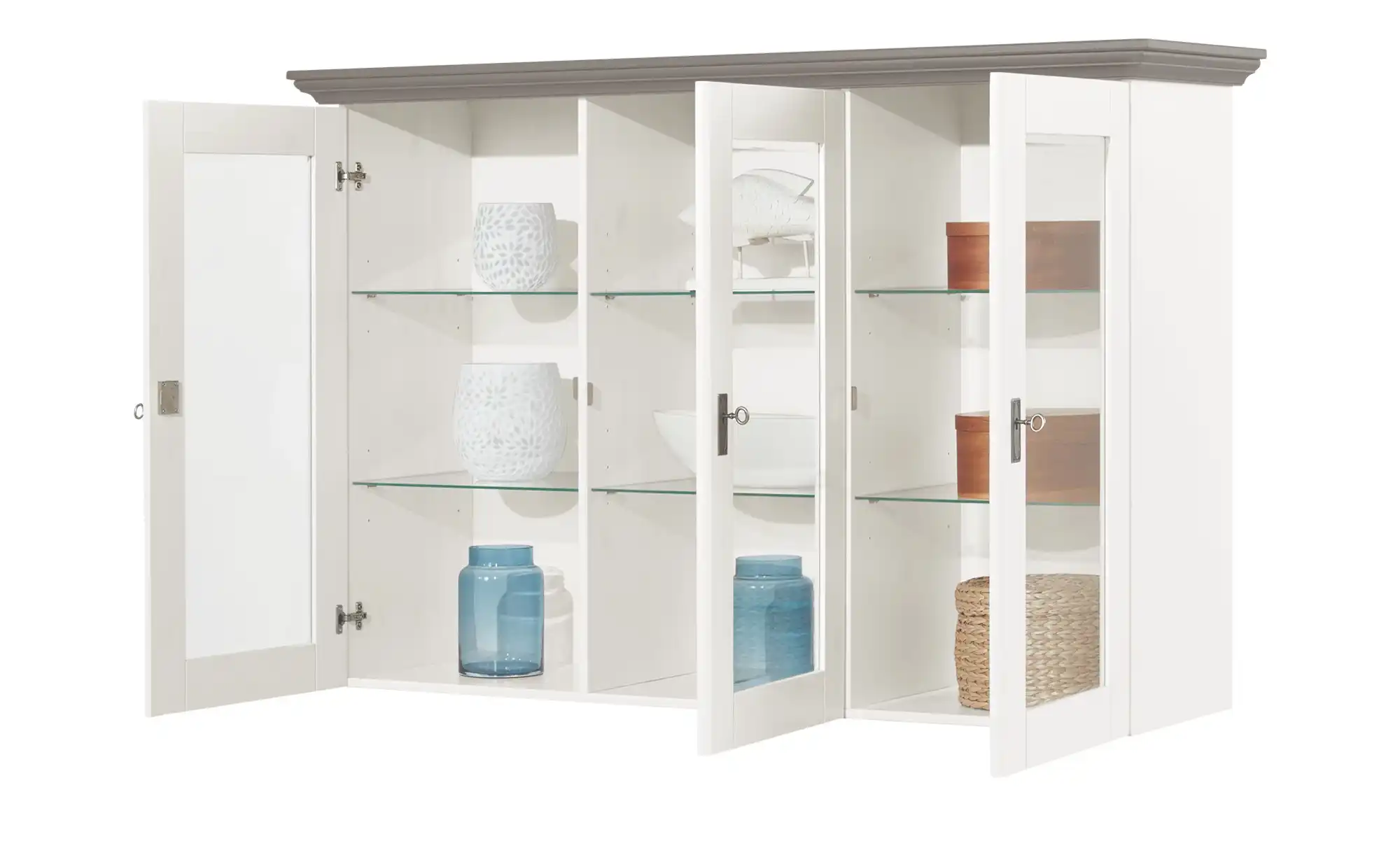 maison bleue Vitrinenaufsatz für Sideboard  Florian