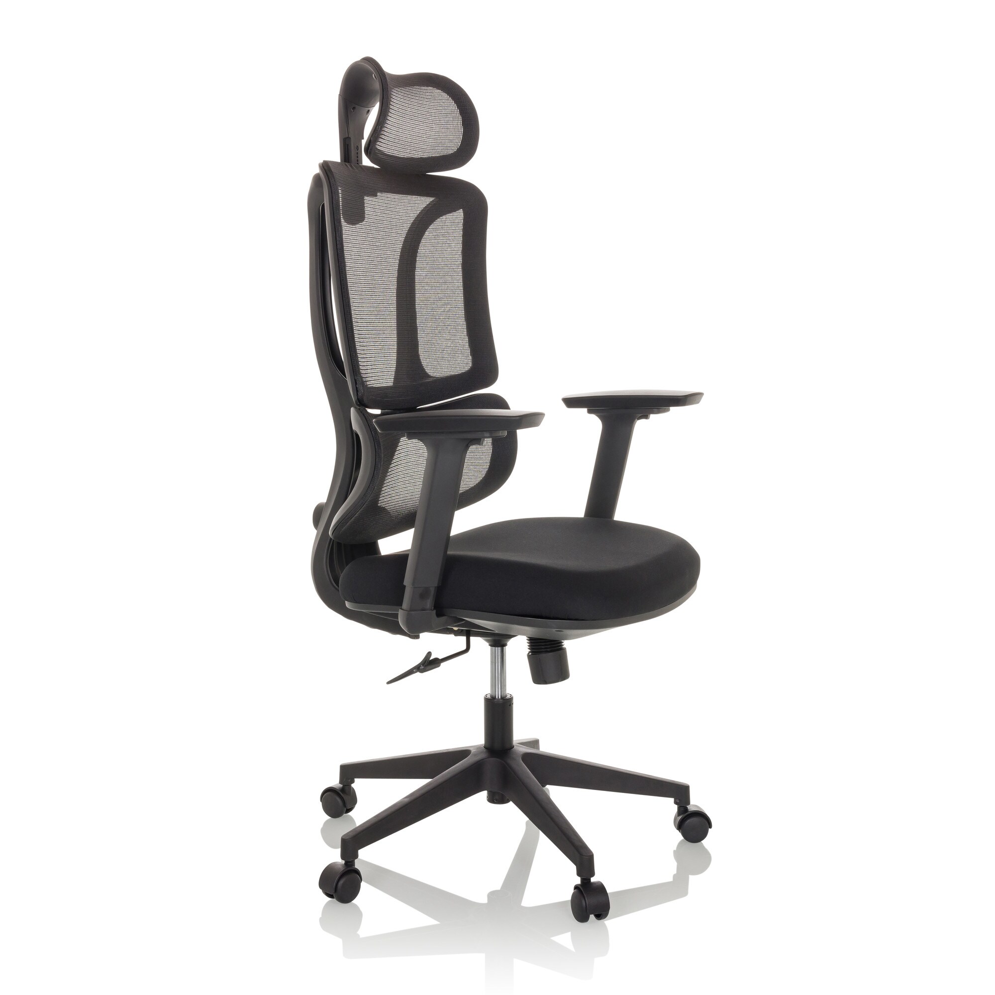 Home Office Bürostuhl ERGOMY Stoff mit Armlehnen (höhenverstellbar) MyBuero