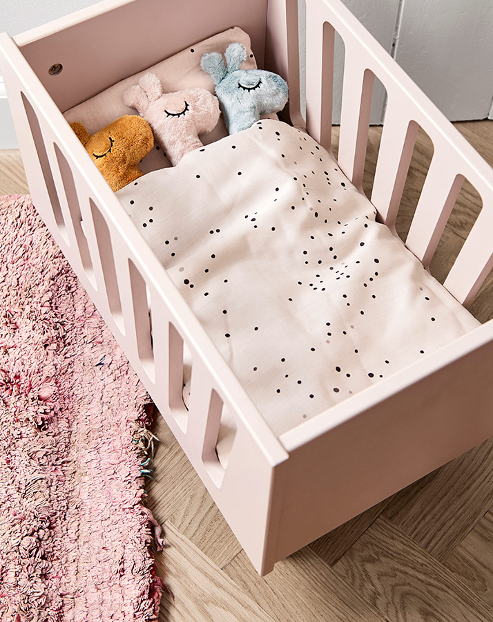 Bettwäsche-Set JUNIOR – DREAMY DOTS (100x140/40x60) in rosa