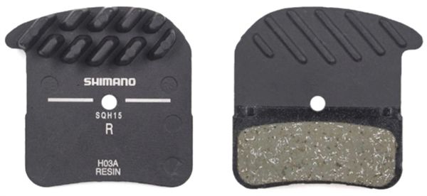 H03A Ice-Tec Bremsbelag für 4-Kolbenbremsen bis Jg. 2018, ResinTrägerplatte Alu mit Kühllamellen