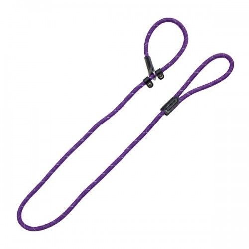 Coleira/Guia Refletiva de Nylon para Cães, Lilás