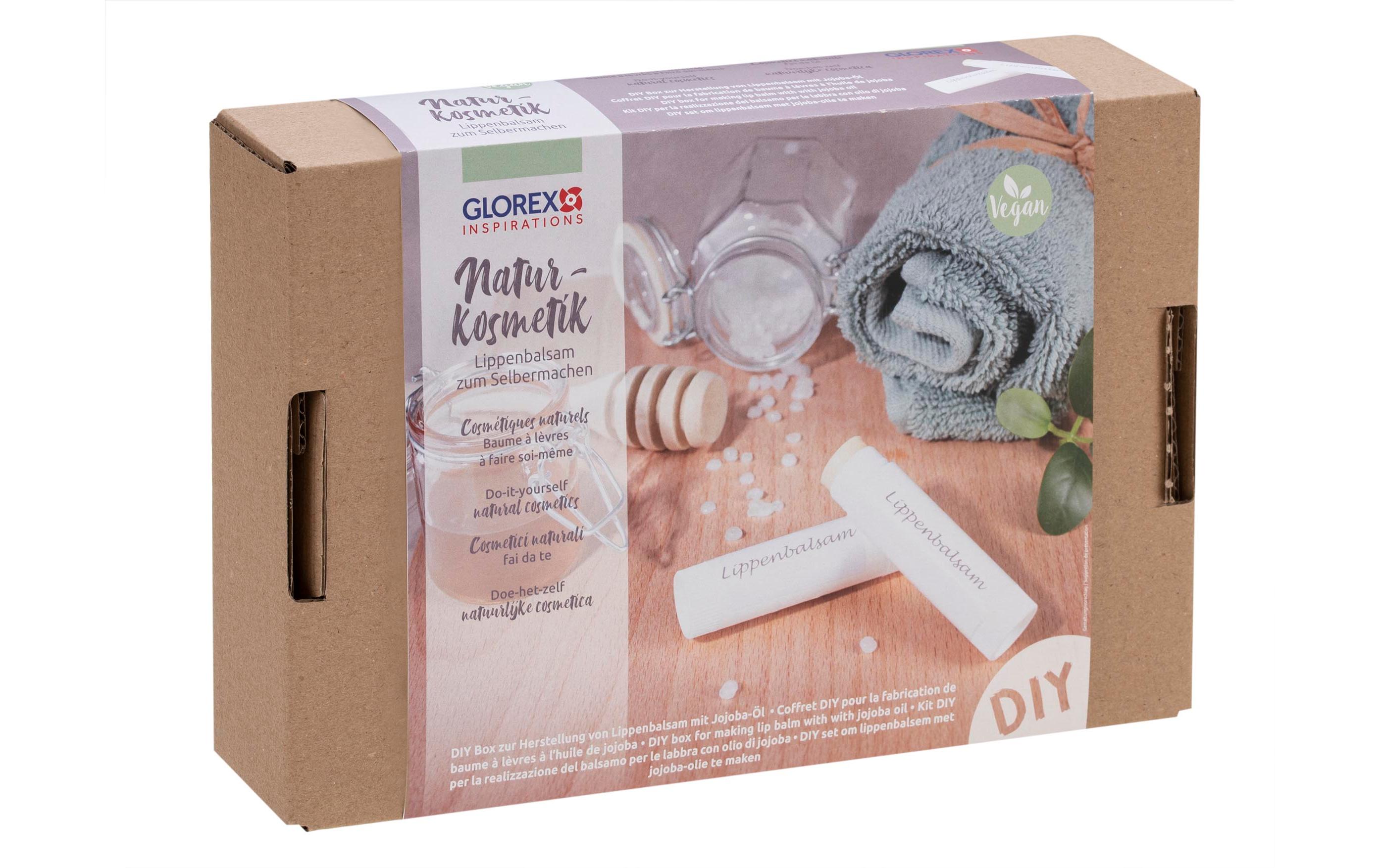 Dose und Verpackung Lippenbalsam mit Jojoba-ÖlLippenpflege-Starterset