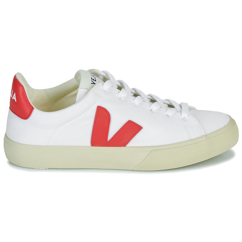 Veja - CAMPO CANVAS - Blanc / Rouge