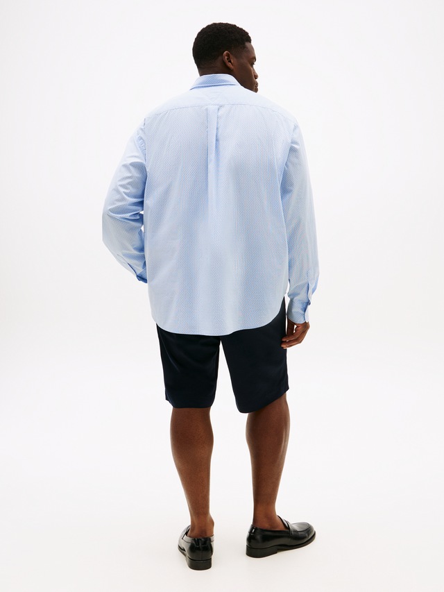 Tommy Hilfiger Big & Tall Langarmhemd »BT-FLEX POPLIN MINI PNT RF SRT-B«, Grosse Grössen