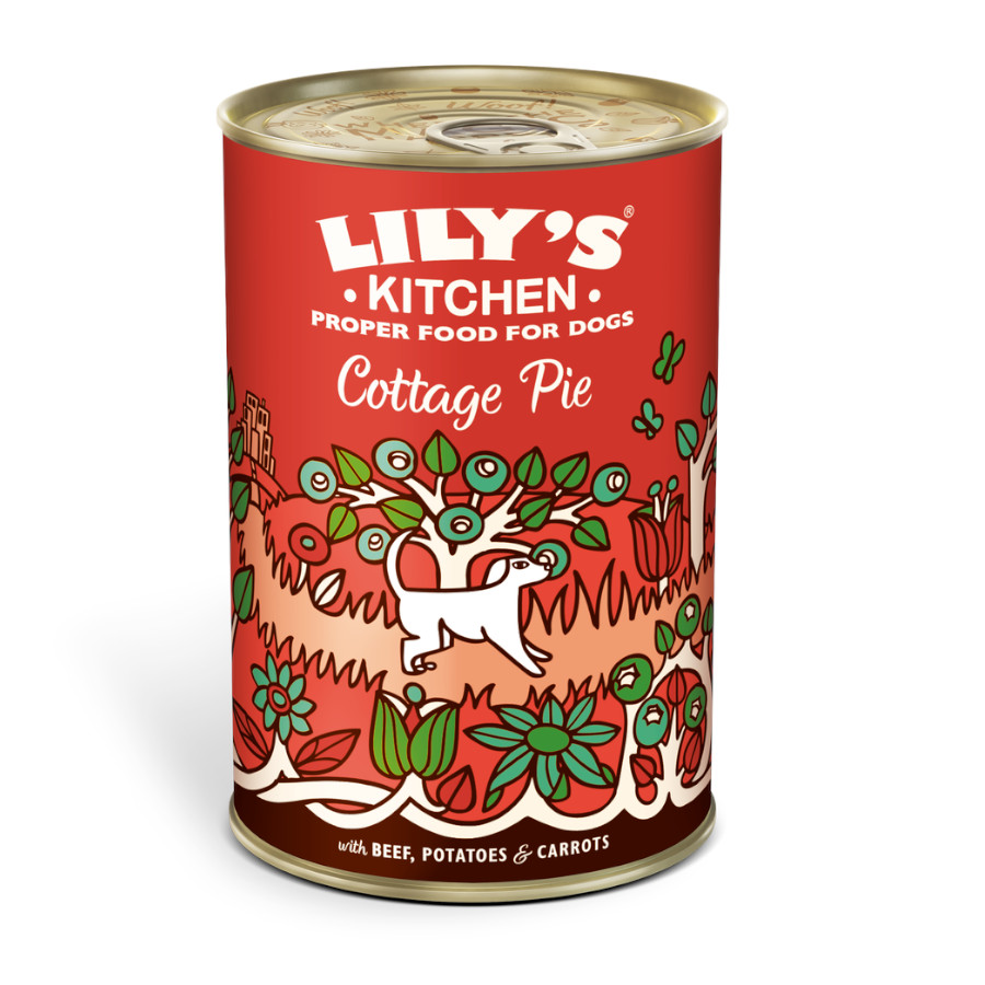 Ração úmida de carne e vegetais da Lily's Kitchen para cães