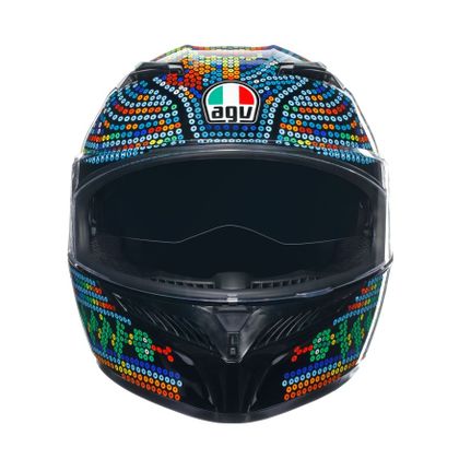 Casque AGV K3 - ROSSI WINTER TEST 2018 - Multicolore