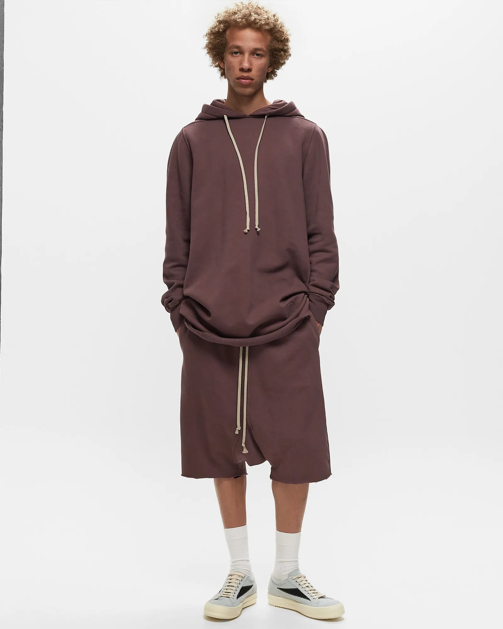 Rick Owens DRKSHDW KNIT SWEAT SHORTS - GIMP DRAWSTRING PODS