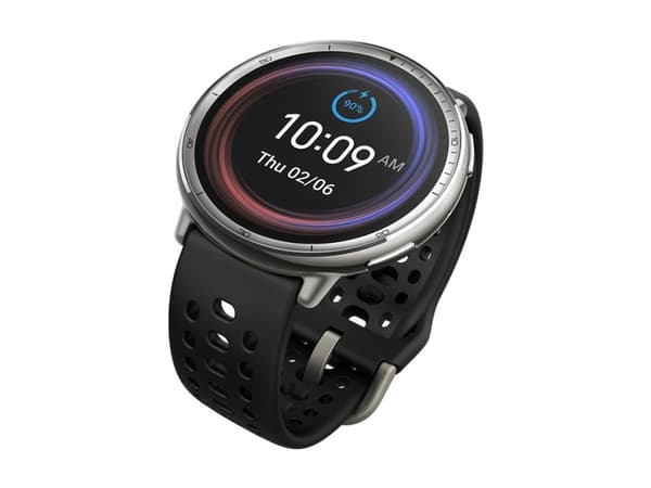 Amazfit Active 2 - Smartklokke med sportstropp - silikon - svart - håndleddstørrelse: 135-195 mm - display 1.32