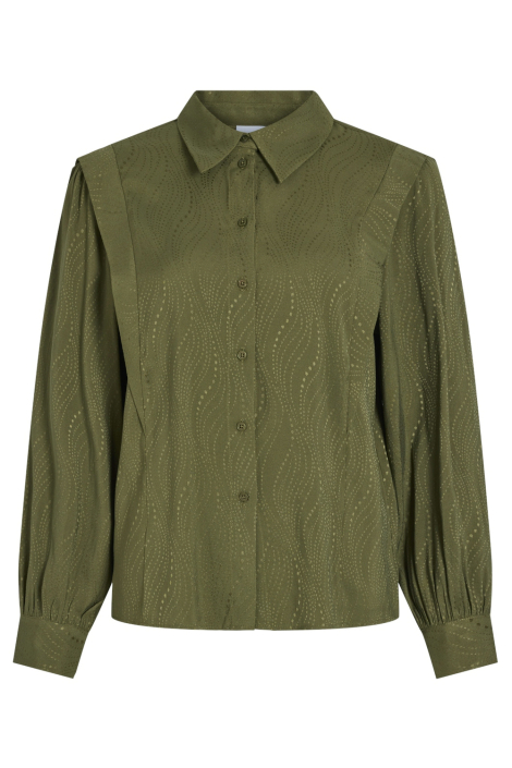 Vila groene dames blouse