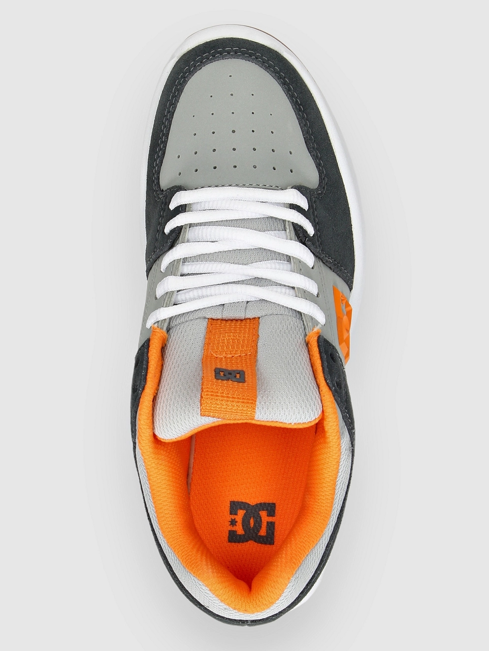 DC Lynx Zero Kids Skate Shoes grey/grey/orange