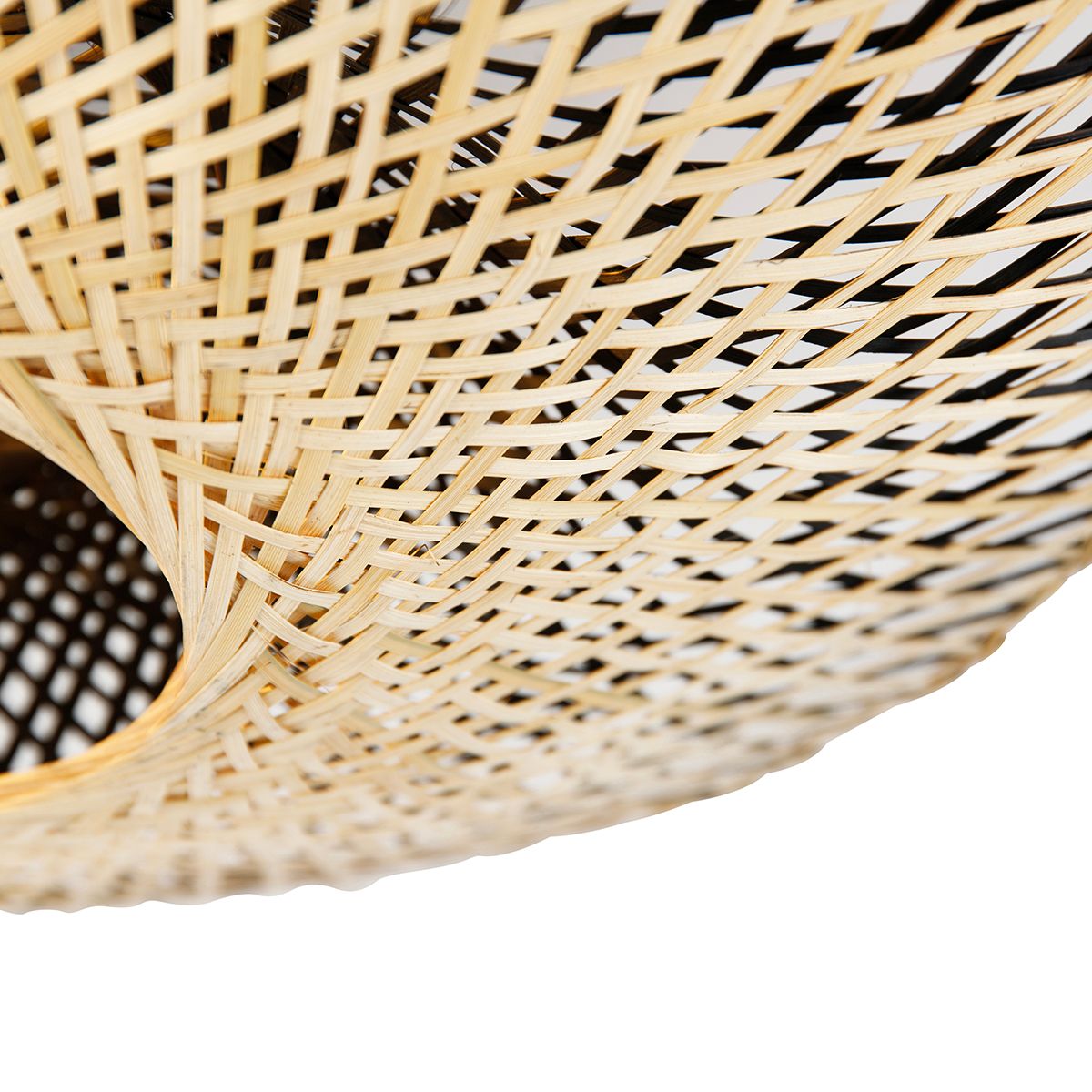 Oosterse plafondlamp bamboe 50 cm - Rina