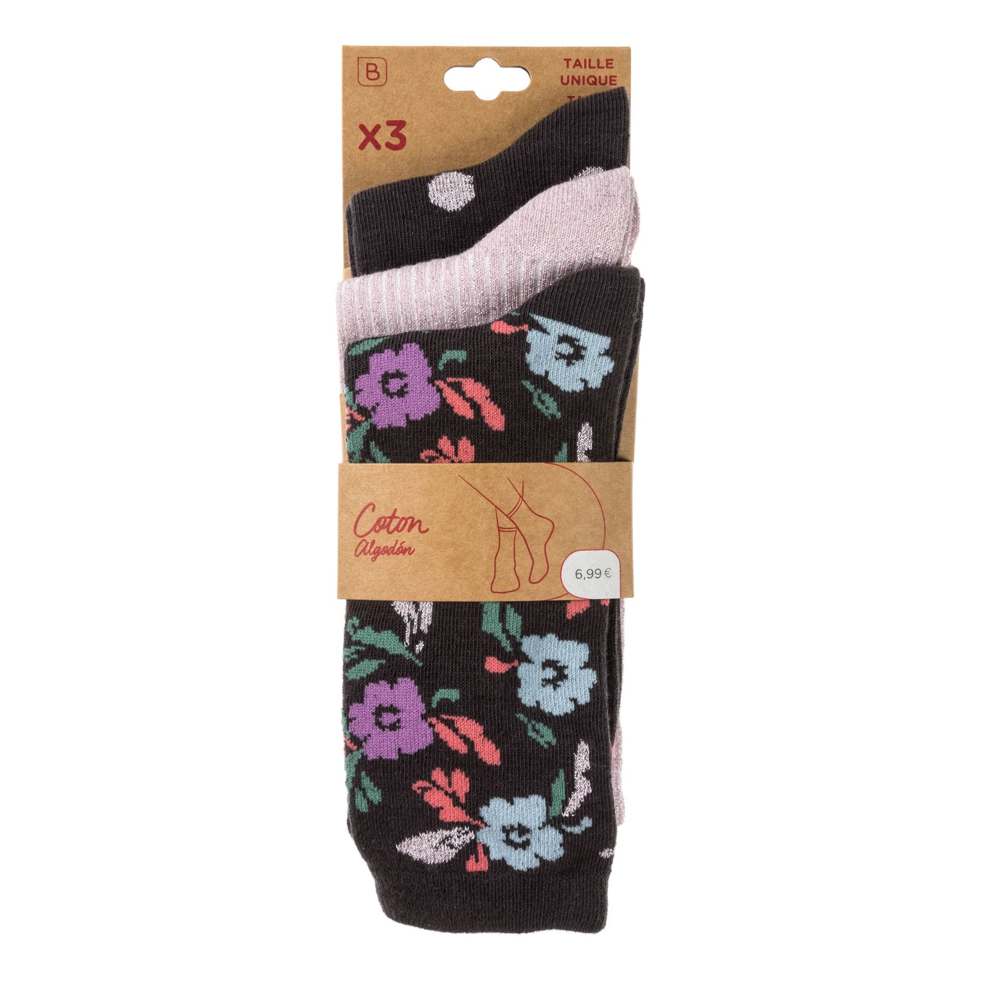 Chaussettes Femme gris