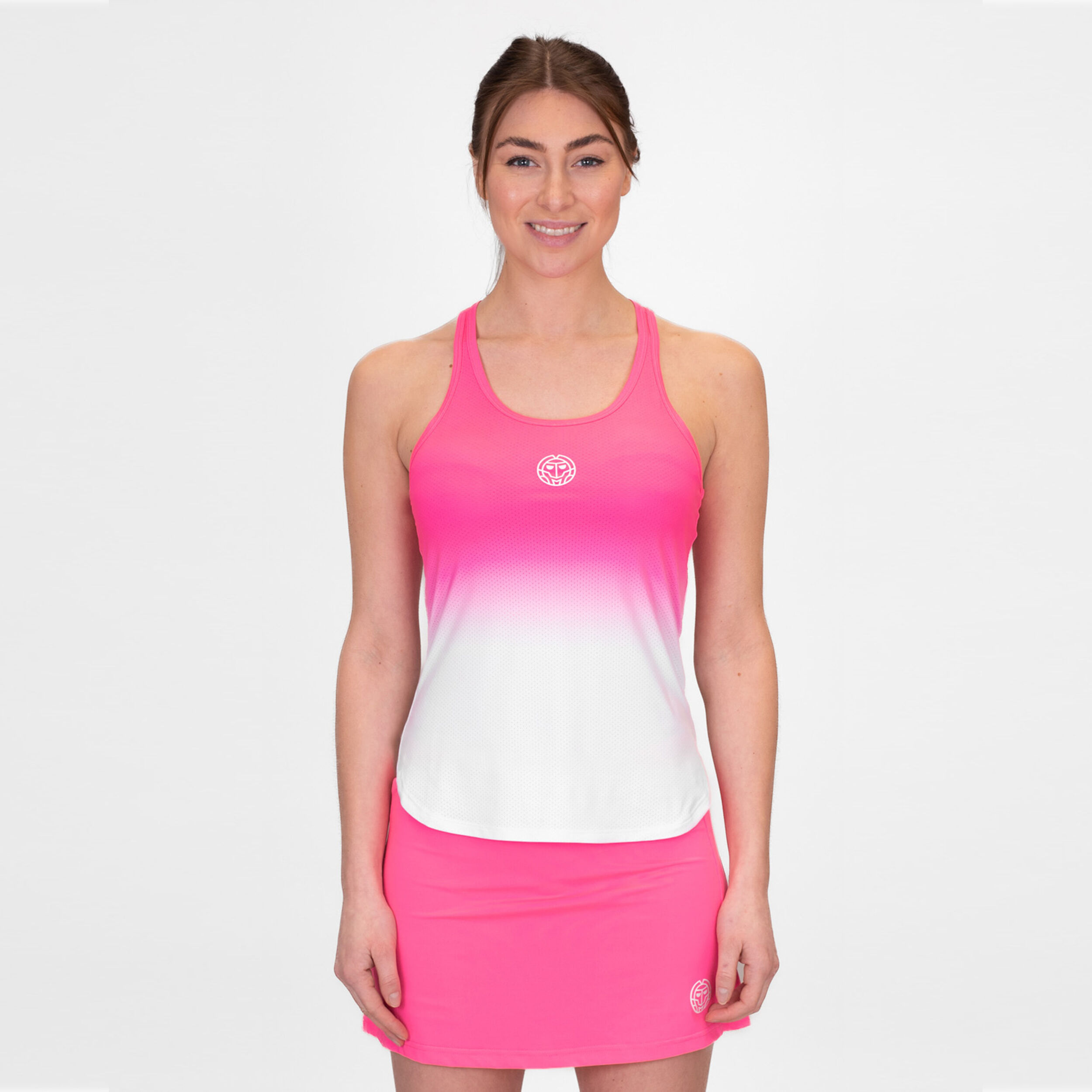 BIDI BADU Crew Gradiant Débardeur Tank Top Femmes - Pink , Blanc