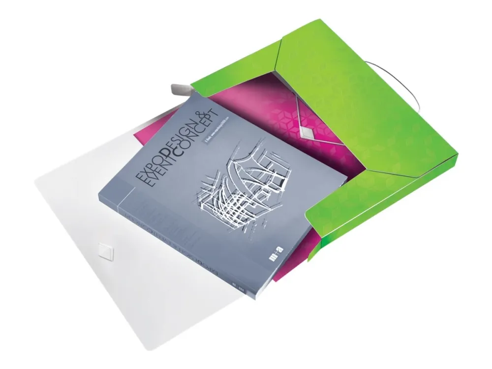 Arkivæske Leitz WOW PP 30mm grøn - (5 stk.)
