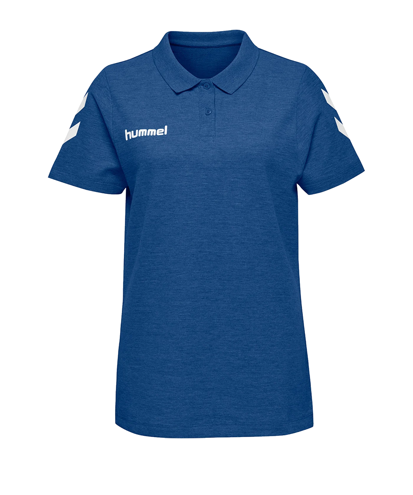 Hummel Cotton Poloshirt Damen Blau F7045