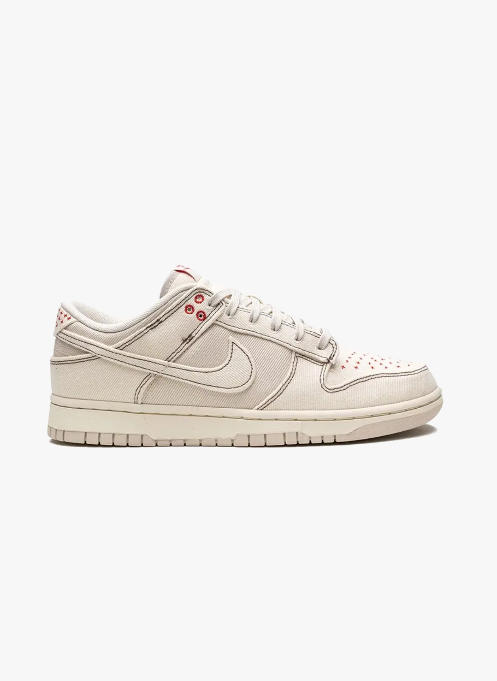Nike dunk low denim light orewood brown | Blanc
