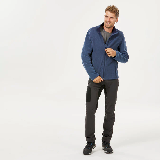 Decathlon Quechua - Jaqueta de caminhada masculina Quechua MH120 em fleece