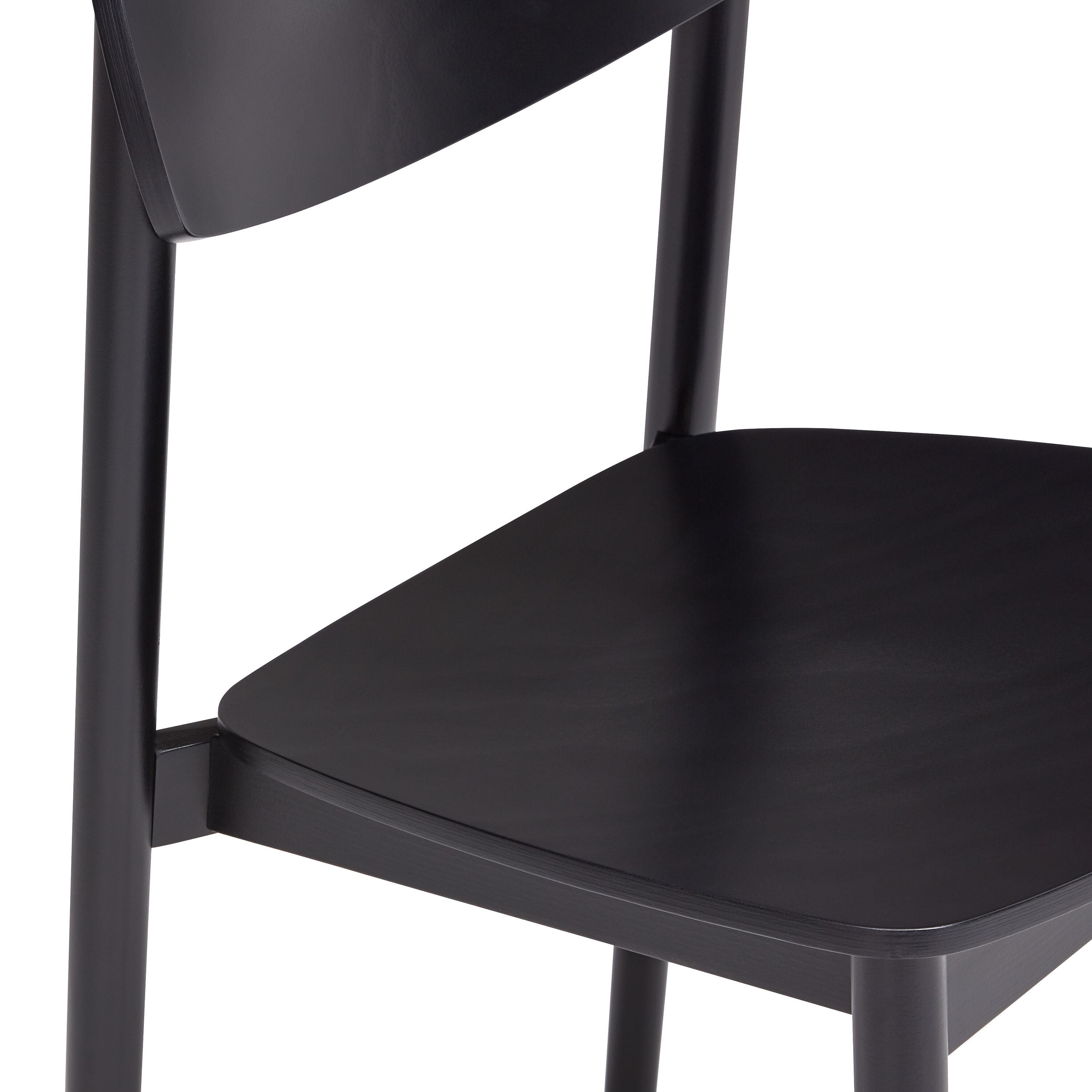 PRIMO Stuhl - Schwarz / B: 47.0 cm x T: 52.0 cm x H: 84.0 cm