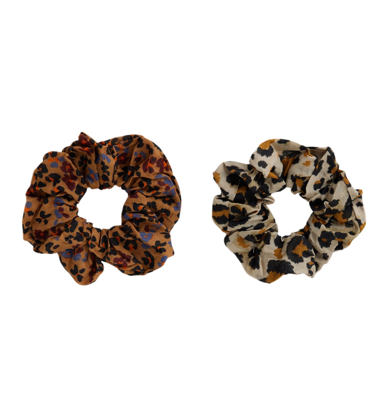 Chouchou léopard (lot de 2) - Imprimé multicolore