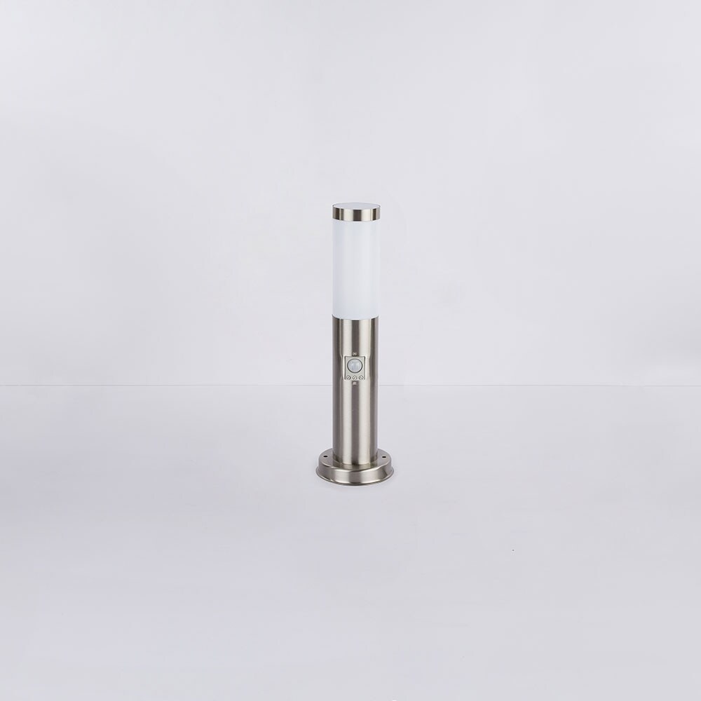 Stehlampe, Edelstahl, Bewegungsmelder, H 45 cm, BOSTON