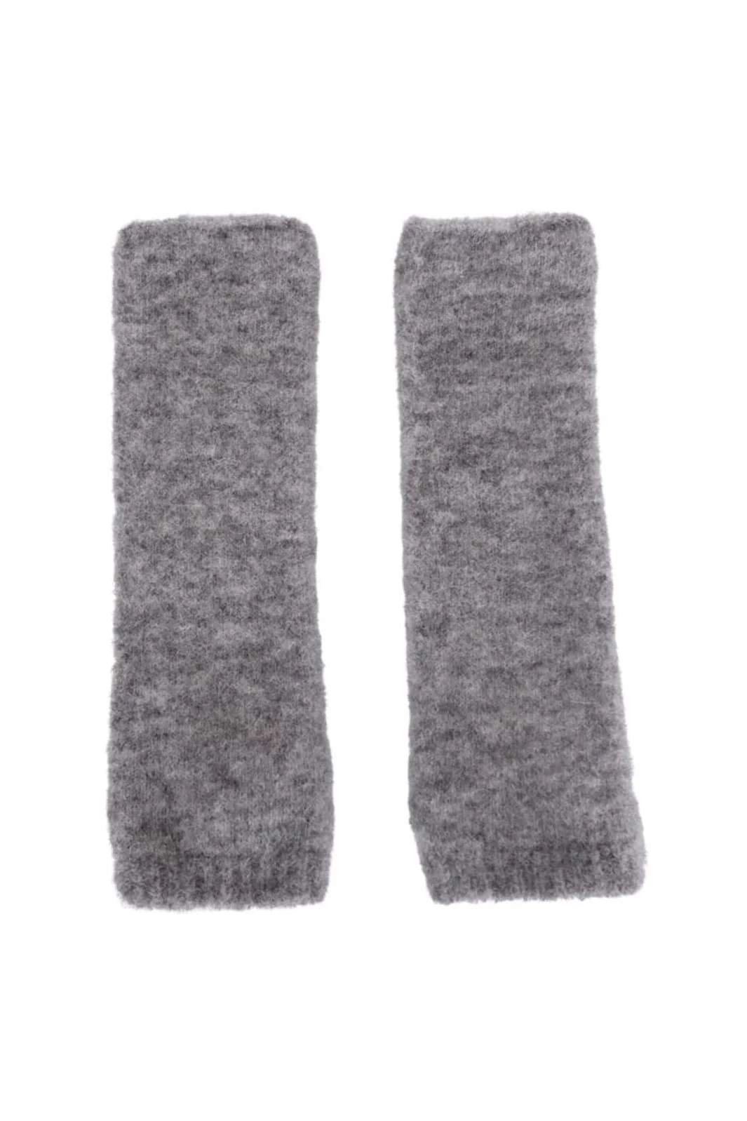 Black Colour Bcginger Alpaca Handwarmers grey