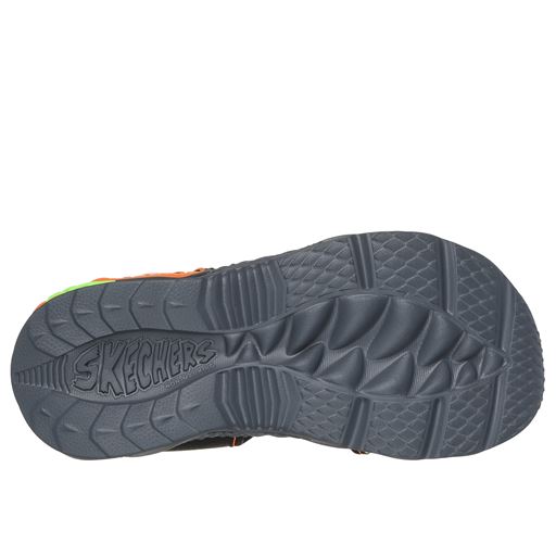 Skechers S-Lights Creature Splash Sandaler, BKOR Black Orange, 35