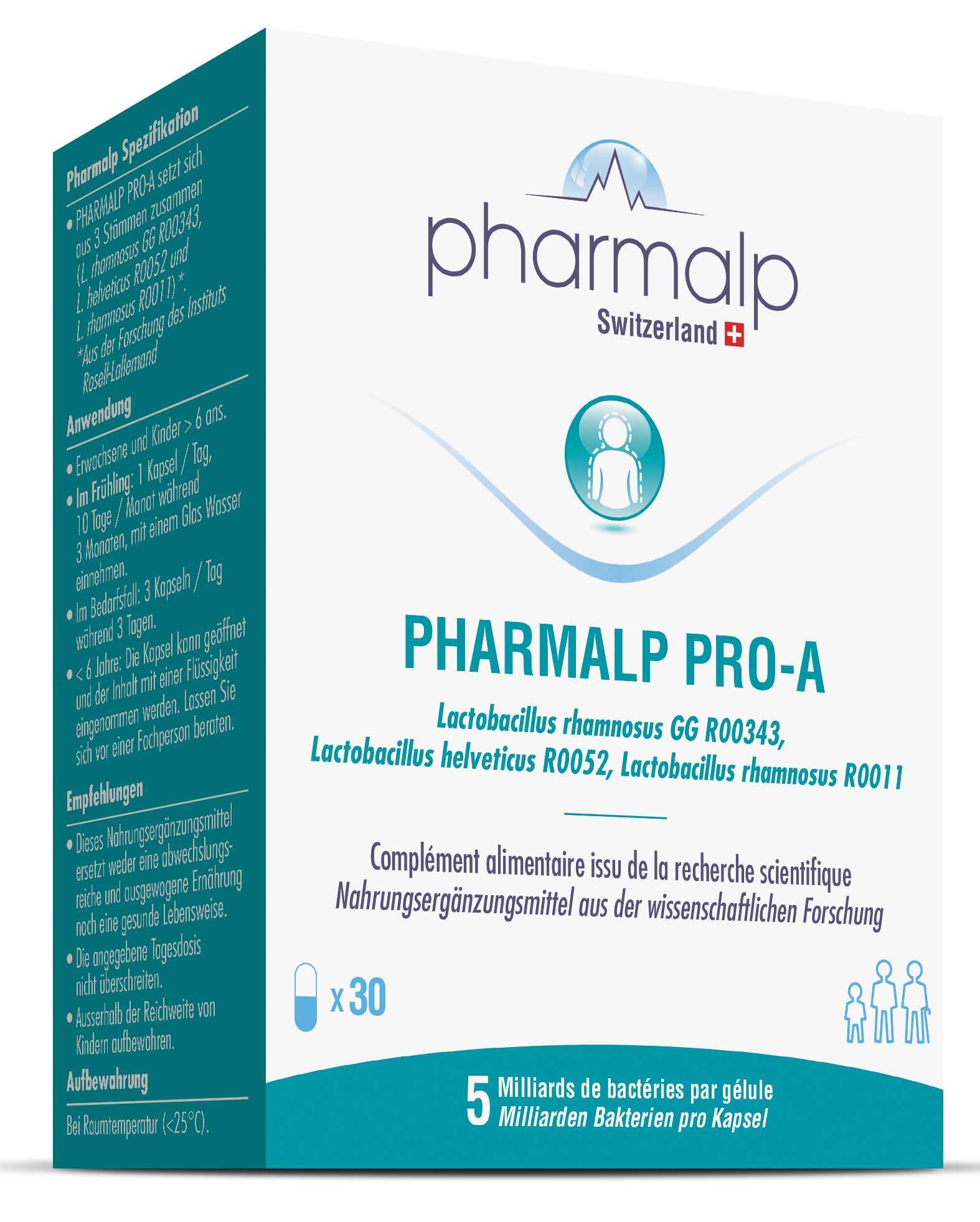 PHARMALP PRO-A Probiotika<br>30 Stück, Kapsel, Kapseln