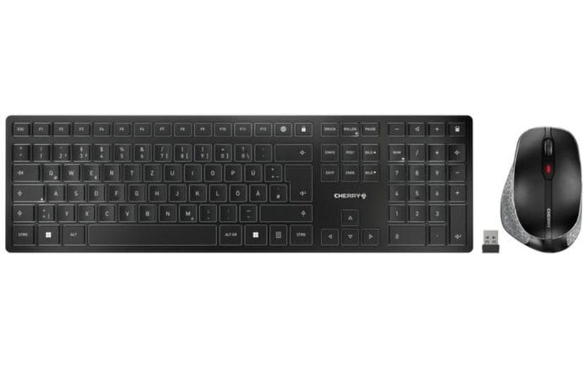 Tastatur-Maus-Set DW 9500 Slim<br>Kabelloses Tastatur-Maus-Set mit Bluetooth und RF-Übertragung