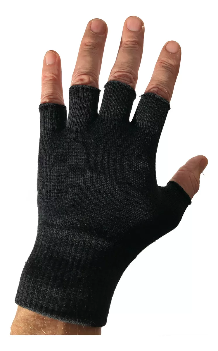 ReflexWear® Gloves without fingers Black - Flere størrelser