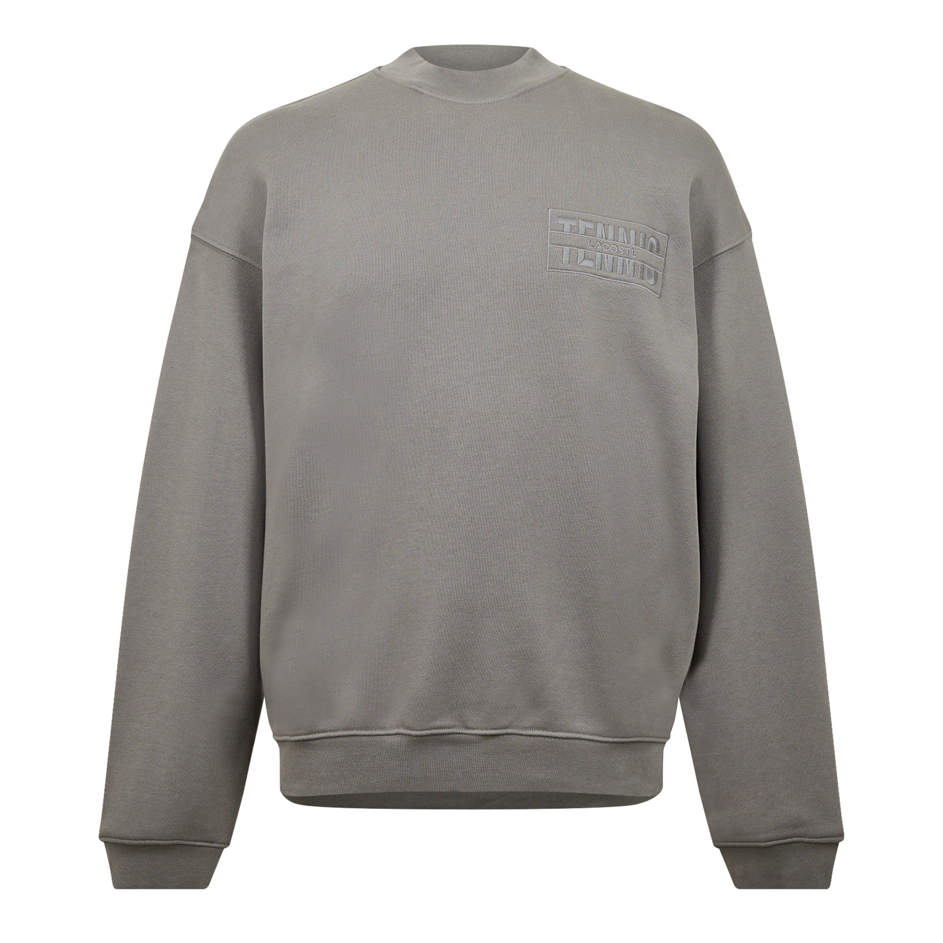 Lacoste Oversized Embroidered Cotton Sweatshirt