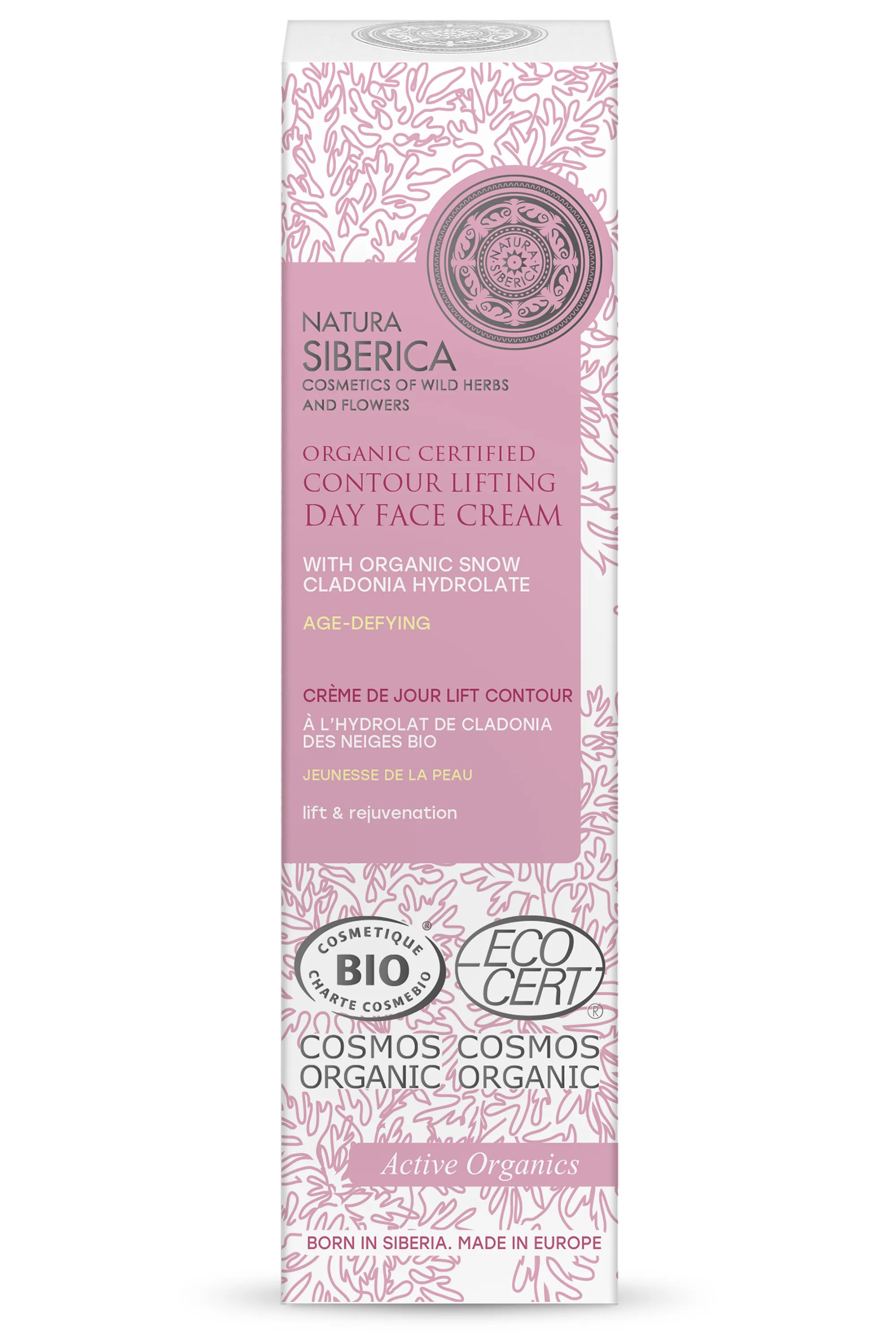 Natura Siberica Crème de jour Bio lift contour jeunesse de la peau à la Cladonia des Neiges-50 ml