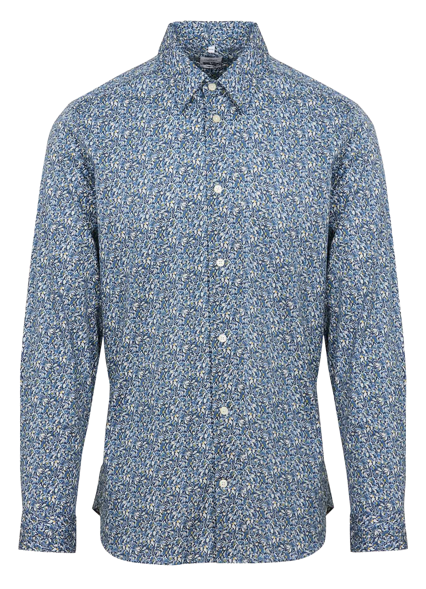 EKSTI - Chemise slim-fit en coton imprimé | Bleu