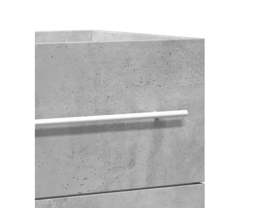 Armoire d'évier Gris béton 100x38,5x48 cm Aggloméré