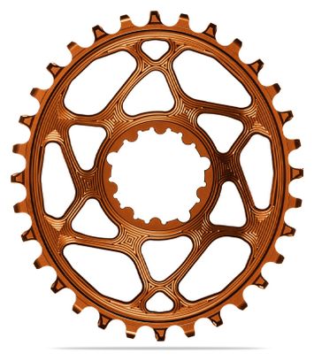 Plateau Ovale Narrow Wide AbsoluteBlack Direct Mount Boost Sram 12V Orange