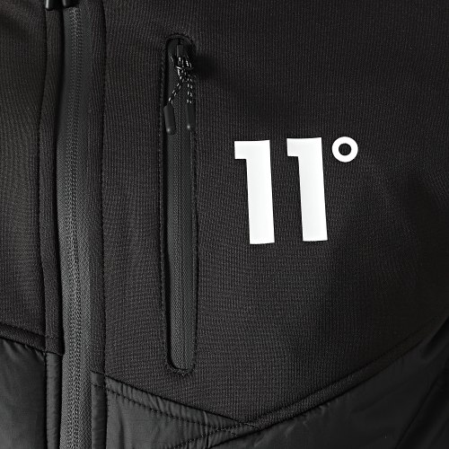 Veste Zippée Capuche 11D776 Noir