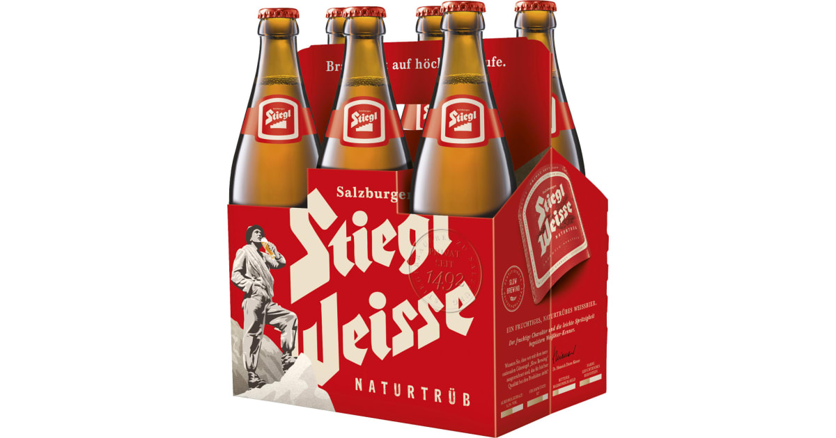 Stiegl Weiße Naturtrüb Tray 6x 0,5 Liter (Mehrweg)