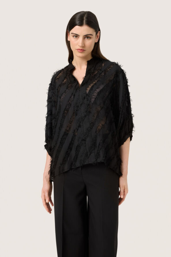 Soaked in Luxury SLColete Amily Blouse 34 Black