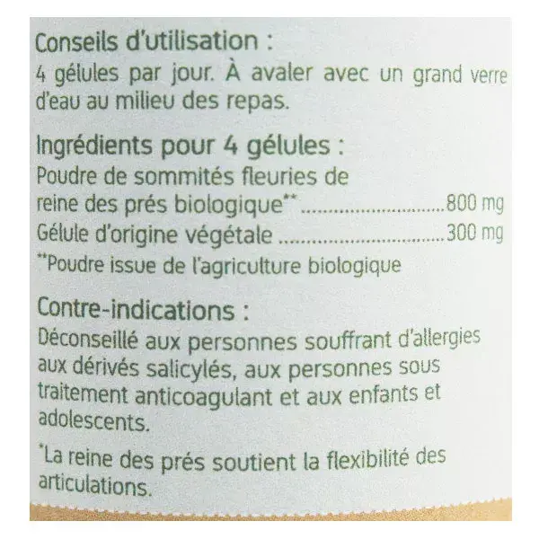 Nat & Form Cápsulas vegetais orgânicas de ulmária (Melancia americana) - 200 unidades