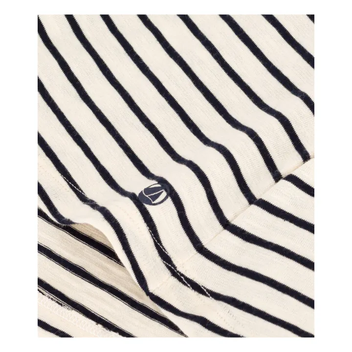 Petit Bateau Robe Maria Jersey Flammé | Ecru