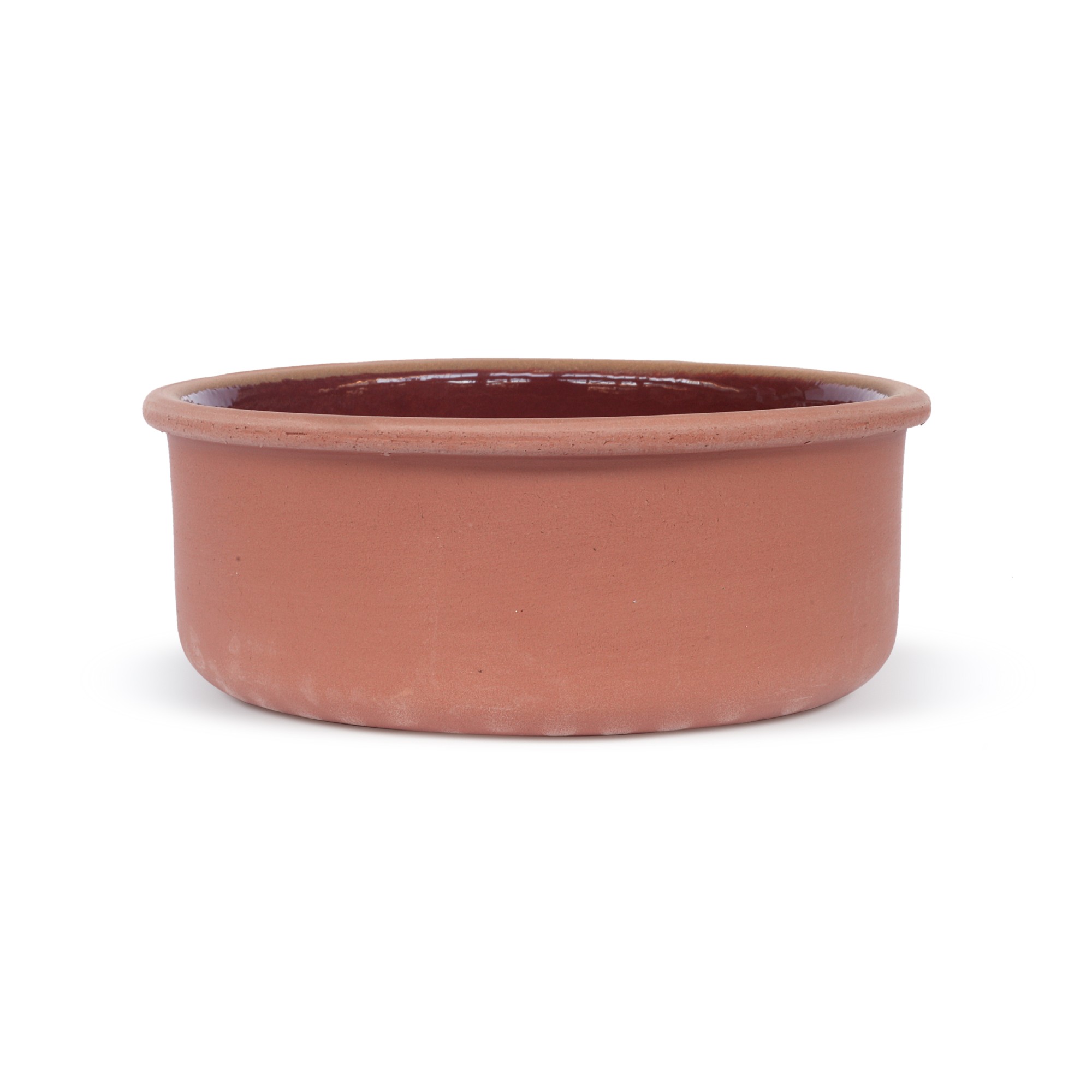 Auflaufform Terrakotta, rotbraun, Ø 12 cm, H 4 cm von fischer's lagerhaus